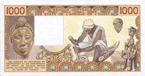 West African States, 1,000 Franc, P307Cb