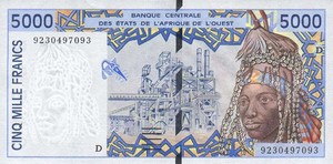 West African States, 5,000 Franc, P413Da