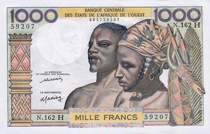 West African States, 1,000 Franc, P603Hm