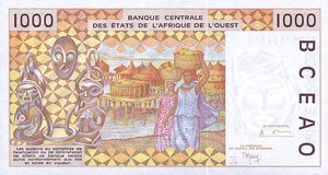 West African States, 1,000 Franc, P711Ki