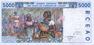 West African States, 5,000 Franc, P713Kk