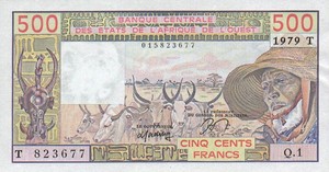 West African States, 500 Franc, P805T