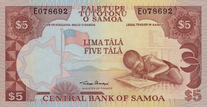 Samoa, 5 Tala, P33a
