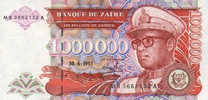Zaire, 1,000,000 Zaire, P45b v2