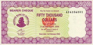 Zimbabwe, 50,000 Dollar, P30