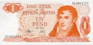 Argentina, 1 Peso, P287 Sign.1