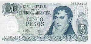 Argentina, 5 Peso, P288
