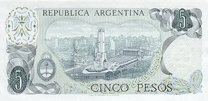 Argentina, 5 Peso, P294