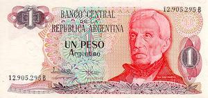 Argentina, 1 Peso Argentino, P311a B