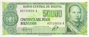 Bolivia, 5 Centavo, P196