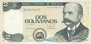 Bolivia, 2 Boliviano, P202b