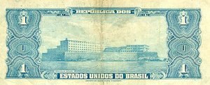 Brazil, 1 Cruzeiro, P132 Sign.2
