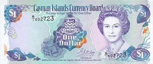 Cayman Islands, 1 Dollar, P16a