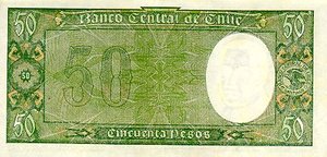 Chile, 50 Peso, P104
