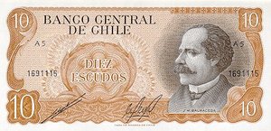 Chile, 10 Escudo, P143 Sign.2