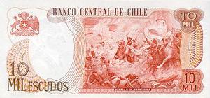 Chile, 10,000 Escudo, P148