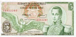 Colombia, 5 Peso Oro, P406e v3