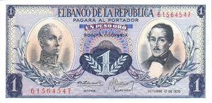 Colombia, 1 Peso, P404e v2