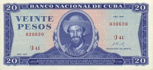 Cuba, 20 Peso, P105a