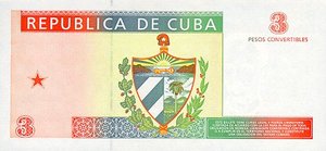 Cuba, 3 Peso Convertible, FX38