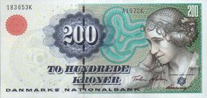 Denmark, 200 Krone, P57a