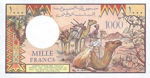 Djibouti, 1,000 Franc, P37c Sign.1