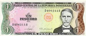 Dominican Republic, 1 Peso Oro, P117a Sign.1