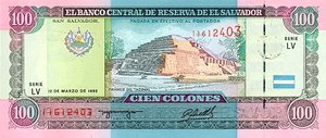 El Salvador, 100 Colon, P140a