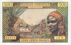 Equatorial African States, 500 Franc, P4h