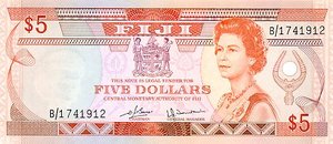 Fiji Islands, 5 Dollar, P78a