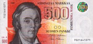 Finland, 500 Markka, P120