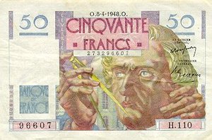 France, 50 Franc, P127b