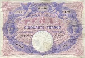 France, 50 Franc, P64e, 14-25