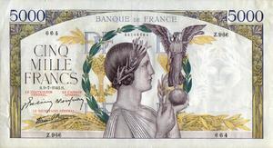 France, 5,000 Franc, P97c