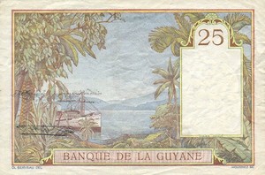 French Guiana, 25 Franc, P7