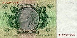 Germany, 50 Reichsmark, P182a E