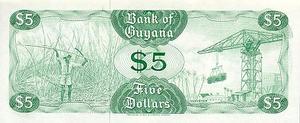 Guyana, 5 Dollar, P22c