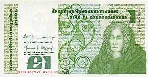 Ireland, Republic, 1 Pound, P70b