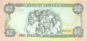 Jamaica, 2 Dollar, P69d v2