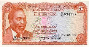 Kenya, 5 Shilling, P11b