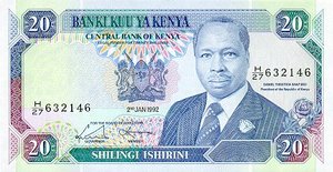 Kenya, 20 Shilling, P25e