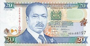 Kenya, 20 Shilling, P32