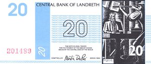 Kingdom of Landreth, 20 Landrethian Dollar, 