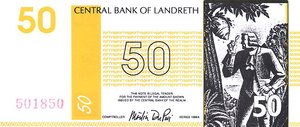 Kingdom of Landreth, 50 Landrethian Dollar, 