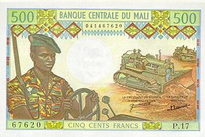 Mali, 500 Franc, P12d