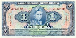 Nicaragua, 1 Cordoba, P91b