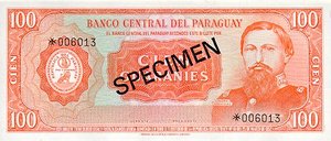 Paraguay, 100 Guarani, CS1