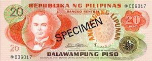 Philippines, 20 Peso, CS1