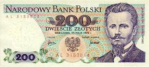 Poland, 200 Zloty, P144a