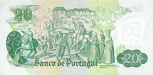 Portugal, 20 Escudo, P173 Sign.7